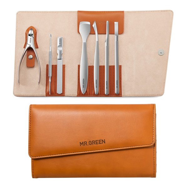 7Pcs Manicure Set,Professional Pedicure Knife Set,Ingrown Toenail Clippers Foot Care Tools, Ingrown Toenail Blade Tool,Foot Repair Sharp Blade Kit,Nail Care Knives Cuticle Remover