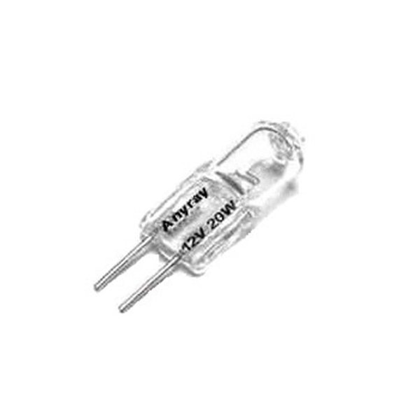 Anyray® A1739Y (10-pack) JC 12 Volt 20 Watt Clear G4 C-6 T3 shape 20Watts 2500 Hours 20W