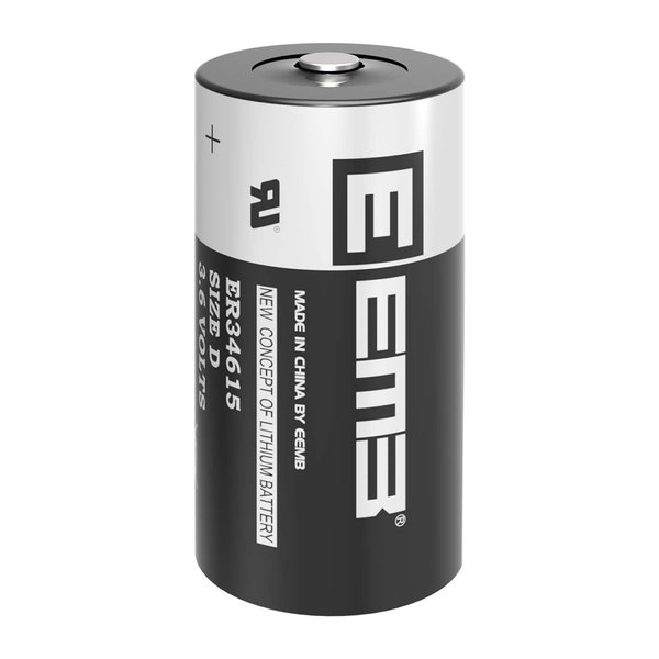 EEMB ER34615 D Cell Batteries 3.6V Lithium Battery 19Ah Li-SOCL₂ Non-Rechargeable Battery LS-33600 SB-D02 XL-205F for CNC Machine Tool, Injection Molding Machine,Printing Machine,Meter,Clock