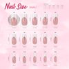 GloBlingle French Tip Press on Nails Long Square Nail Tips -150Pcs Pretty Pink False Nail Tips Kitty Bow Nails Art Decoration Kit Rhinestone Pearl with UV Nail Glue Press on Nail Tips for Women Gifts