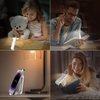 Vekkia 10 LED USB Rechargeable Book Light for Reading in Bed, Portable Clip-on LED Reading Light, Bookmark Lamp with 3 Colors & 5 Brightness, Perfect for Book Lovers.(White)