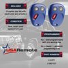 Key Fob Keyless Entry Remote fits Chevy Tahoe Suburban Silverado Avalanche Equinox SSR / GMC Sierra Yukon / Cadillac Escalade / Hummer H2 / Pontiac Torrent / Saturn Vue (LHJ011 Blue), Set of 2