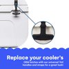 BEAST COOLER ACCESSORIES 2-Pack of Replacement Lid Latches, Compatible with Yeti & RTIC Hard Coolers, Black Rubber, 20 in
