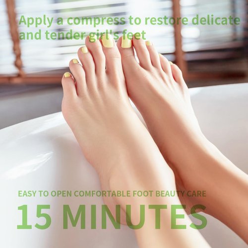 SULADEC Moisturizing Foot Mask with Shea Butter and Goat Milk, Hydrating Foot Masks for Dry Cracked Feet, Dry Skin Moisturizer for Soft and Smooth Touch Feet - Men Women - 5 Pairs