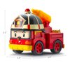 Robocar Poli Toys, Roy DIE-CAST Metal Toy Cars, Fire Truck Toys,Toddler Cartoon Emergency Vehicle Playset, Rescue Vehicles Toys Gift Toys for Age 1-5 Boys Girls