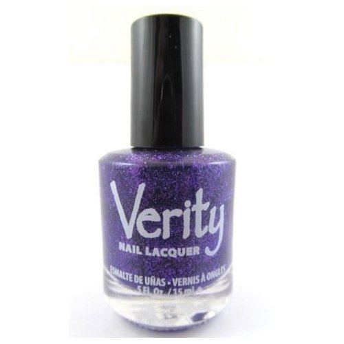 Verity Nail Lacquer - Purple Glitter G01