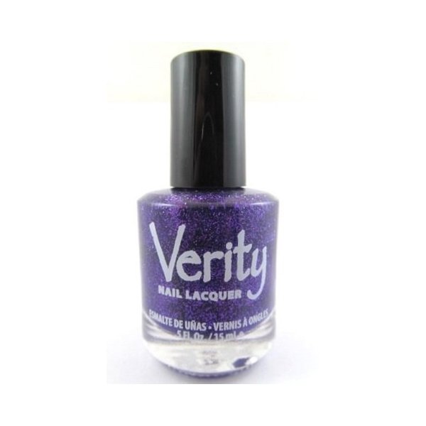 Verity Nail Lacquer - Purple Glitter G01