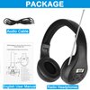 HanRongDa Radio Headphones Portable Stereo FM Radio with Best Reception, DSP Digital Personal Wireless Headset with Preset Stations, AA Battery Operated for Walking, Traveling, Jogging HRD-600