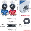 boeray 4 pcs Semi Truck Trailer Airlines Air Hose Emergency Brake Glad Hand Set Gladhand Grips