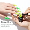 Beetles Neon Gel Nail Polish Set, Nails Gel Neon Orange Hot Pink Blue Yellow Green Purple Gel Polish Summer 6 Colors Soak Off Uv Led Gel Nail Kit Nails Nail Art Manicure