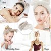 Casoty 6 Pcs Spa Headband Face Wash Headband and Wristband Set, Microfiber Wrist, Spa Headband and Wristband Set, Face Washing Wristbands, Hair Headband Face Wash Wristbands for Washing Face