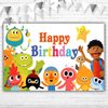 Super Simple Songs Theme Birthday Party Supplies 5x3ft Happy Birthday Cartoon Toy Birthday Background First Birthday Vinyl Super Simple Songs Monster Birthday Decorations