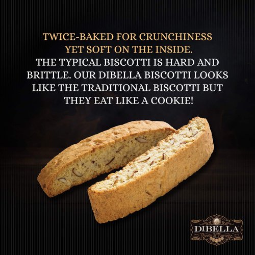 Dibella Biscotti Cookies – Authentic Italian Biscotti, Almond Orange, 6.6 Oz – Gourmet Cantuccini Biscotti – Rich Flavor – Crunchy Outside with Silky Middle – Classic Italian Biscotti