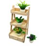 Dollhouse Decoration Plant Pots Miniature Green Potted Miniature Bonsai Model Dollhouse Accessories Decor,1 12 Scale Doll House Miniature Plant Model (4 Different Flower Bots)