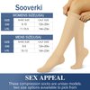 5 Pairs Knee High Graduated Compression Socks For Women and Men - Best Medical, Nursing, Travel & Flight Socks - Running & Fitness - 15-20mmHg (L/XL, Assorted 2)