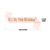 70th Birthday Gifts for Women, 70th Rose Gold Birthday Tiara and Sash, Happy 70th Birthday Party Supplies
