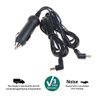 SLLEA Car Auto DC CigCarette Power Supply Power Cord Power Cable 2 Output Charger Adapter for Naxa NPD-703 Npdt-750 TFT Swivel Screen Portable DVD Player