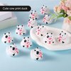 12pcs Mini Cow Rubber Duck, Small Cowboy Rubber Duck Funny Cow Print Duck for Baby Bath Toy Baby Christening Birthday Tub Summer Beach Pool Party Decorations