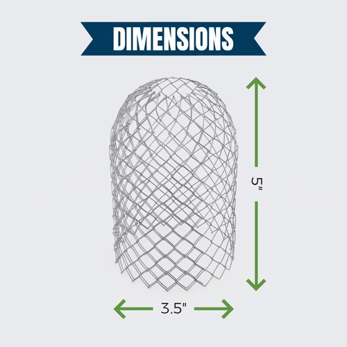 MEKKAPRO Aluminum Downspout Filter, 6-Pack Gutter Downspout Guard, 3-Inch Expandable Rust-Proof Gutter Guards, Leaf Filters for Gutters, Strainer for Leaves, Leaf Guards for Gutters