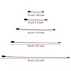Tecunite 20 Pieces 3-pin Servo Extension Cable Wire Cord Female to Male RC Servo Extension Cord Wire Connectors for Servo Extension Connection Control Board Remote Control Parts(5 Sizes)