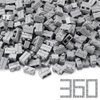 Feleph 360 Pieces 1x2 Masonry Profile Bricks Set MOC Building Blocks for Wall Parts and Pieces Diverse Bulk Toy Kit Compatible with Major Brands (Gray)