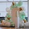 KAINSY Matte White Balloons Garland Kit Cloud White Cream Balloon Birthday Decorations 92 Pcs Party White Sand Balloons 5/10/12/18 Inch for Balloon Arch Bridal Baby Shower Wedding