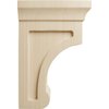 Ekena Millwork BKTW02X04X06GORW Small Gomez Wood Wood Brackets, 2 1/2"W x 4"D x 6"H , Rubberwood