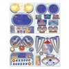 eeBoo: Pretend Play, Spaceship Reusable Stickers, Includes 4 Sticker Sheets, Transform Any Cardboard Box into Pretend Spaceships, for Ages 3 and up
