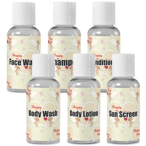 YouCustomizeIt Personalized Mouse Love Travel Bottles