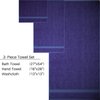 American Fluffy Towel 3-Piece Towel Set Turkish Cotton, Contains 1 Bath Towel, 1 Hand Towel, 1 Wash Clothes -Highly Absorbent Towels for Bathroom, Hotel, Gym & Spa (3-Piece, Purple)