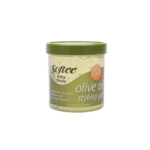 Softee Olive Oil Gel Styling Gel 16Oz (Pack of 4)