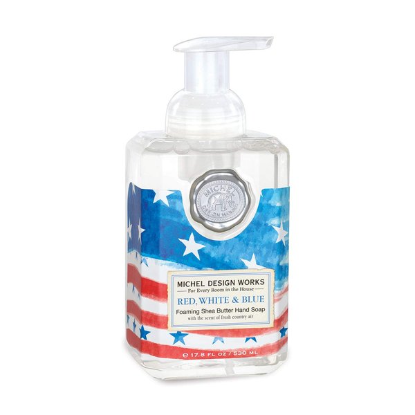 Michel Design Works Foaming Hand Soap, Red, White & Blue