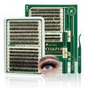 KEYYOU DIY Lash Extension Kit 280pcs Soft Lash Clusters 60D+80D D Curl Easy to Apply with Lash Bond and Seal Lash Applicator Lash Remover Eyelash Extension Kit at Home(RMkit-60D80D-D-10-18mix)