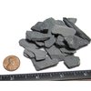 Natural Slate Stone -1/2 to 1 inch. Perfect Size for Miniature or Fairy Gardens, Aquariums, Reptiles, Terrariums, Model Railroads, Dioramas & Wargaming (1lb Grey)