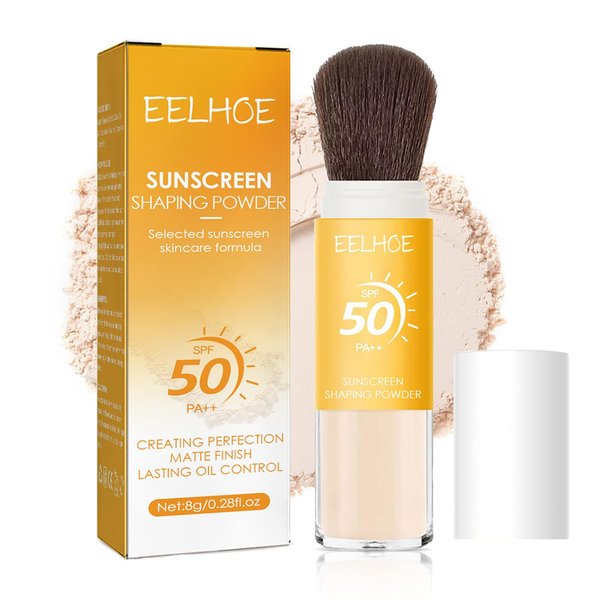 1Pcs Setting Powder, Translucent Natural Matte Finish,Oil Control Lightweight,Mineral Brush Powder,Natural Matte Finish,Long-lasting Brush Face Powder,Waterproof and Sweatproof Setting Powder (A, 1)