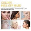 Gold Foil Peel-Off Mask, 98% Gold Peel Off Mask, Gold Facial Mask Anti-Aging, Deep Cleansing, Reduces Fine Lines＆ Wrinkles Great for All Skin