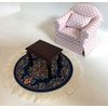 Dollhouse Rugs - Miniature Carpets for Dolls - Round - 5" - Set of 4