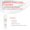 Visha Skincare Mommy 4 in 1 Multitasking Purifying Cleanser, Pregnancy and Nursing Safe Face Cleanser, Minimizes Pores, Reduce Facial Redness and Exfoliates, Great for Dry and Sensitive Skin 6.8oz