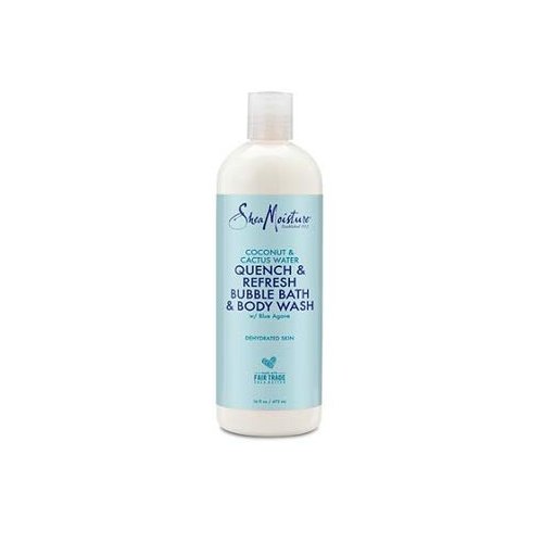 SheaMoisture Coconut & Cactus Water Quench & Refresh Bubble Bath & Body Wash 16 oz