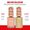 DND Gel Diva Polish Set - 1 each of Gel Polish and Nail Polish, 145 Crème Peach, 0.5 Fl Oz