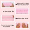 AMCAMI 6 PCS Spa Headband with Wristband Face Wash Set Makeup Headband and Wristband Towel for Washing Face Cosmetic Skincare Headband for Girls Microfiber Make up Headbands Wristbands (Solid pink)