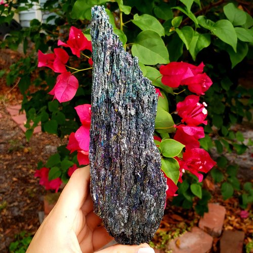 Carborundum Silicon Carbide Rainbow Mineral Specimen - Crystal Healing Reiki Stone Metaphysical Free Formed Chakra - carborundum - Piece #103