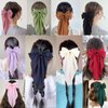 MRJ 2 Pcs Silky Satin Hair Bows Big Hair Bows for Women Hair Ribbons for Women Hair Clips for Girls