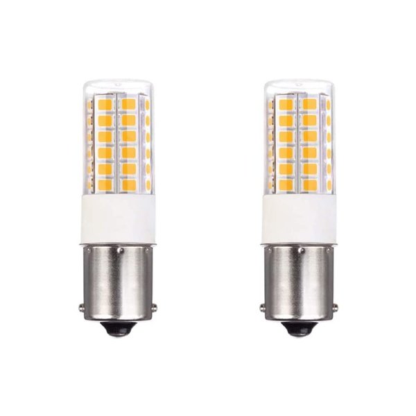 Makergroup BA15s Single Contact Bayonet LED 12V S8 1141 1156 LED Light Bulb 3W 2700K-3000K for Outdoor Landscape Lighting Path Deck Lights RV Lighting Warm Color 2pcs