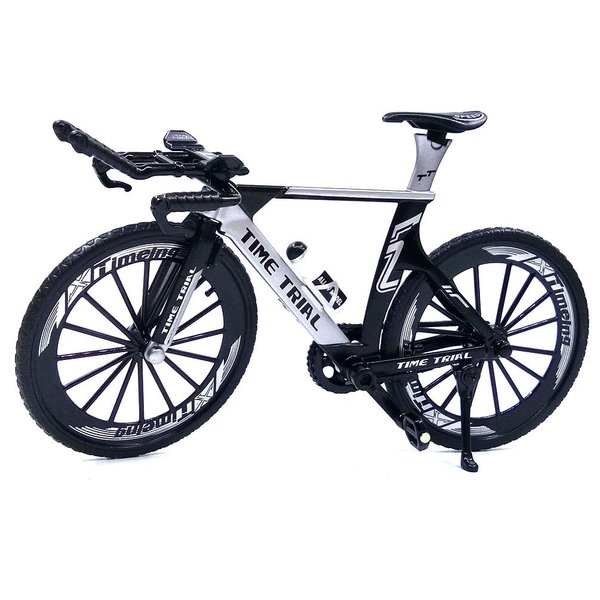 Ailejia Alloy Mini Finger Mountain Bikes Ornament Racing Mini Bicycle Toy Dirt Vehicles Model Decoration Crafts for Home (Black)