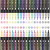 OLINGYOU 36 Pack Double Line Outline Markers, Squiggles Shimmer Markers Set, Self Outline Metallic Glitter Marker Pens for Christmas,Art, Drawing, Writing, Greeting Cards, DIY, Scrapbook, Easter Eggs