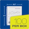 Oxford Sheet Protectors, Clear Finish, Top Load, Letter Size Plastic Sleeves, Reinforced 3 Hole Punch for Binders, 100 per Box (33267), Letter