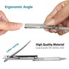 XGIZMOO Nail Clippers for Natural Finger Nails Ultra Thin Mini Travel Portable Folding Wide Jaw Cutter with Glass Nail File Curved Trimmer for Fingernail Toenail, with Keychain(X021DB-S)