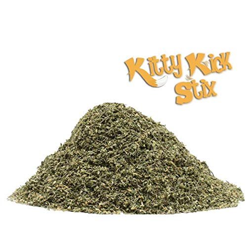 Kitty Kick Stix Premium Catnip Bulk Leaf & Flower (8OZ) - 100% Natural