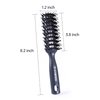 PERFEHAIR Boar Bristle Vent Hair Brush for Men & Women, Vented Hairbrush with Boar & Ball Tipped Nylon Bristles for Short Curly Straight Hair Blow Drying Quickly